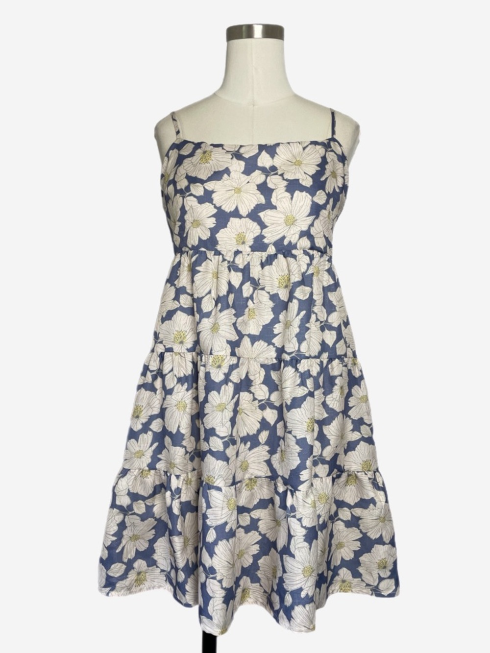 Wishlist Floral babydoll tiered skirt mini dress preppy spring girlhoodcore M